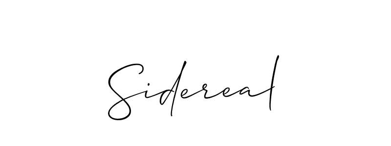 How to Draw Sidereal signature style? Allison_Script is a latest design signature styles for name Sidereal. Sidereal signature style 2 images and pictures png