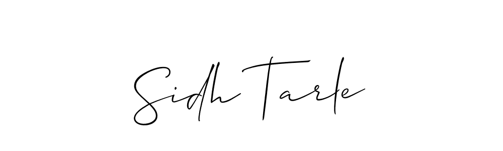 Similarly Allison_Script is the best handwritten signature design. Signature creator online .You can use it as an online autograph creator for name Sidh Tarle. Sidh Tarle signature style 2 images and pictures png