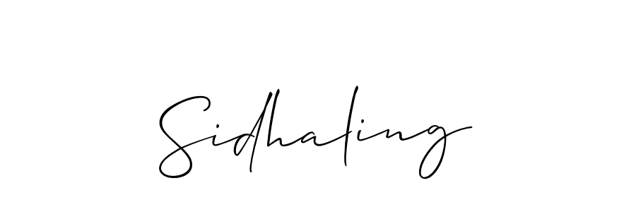 You should practise on your own different ways (Allison_Script) to write your name (Sidhaling) in signature. don't let someone else do it for you. Sidhaling signature style 2 images and pictures png