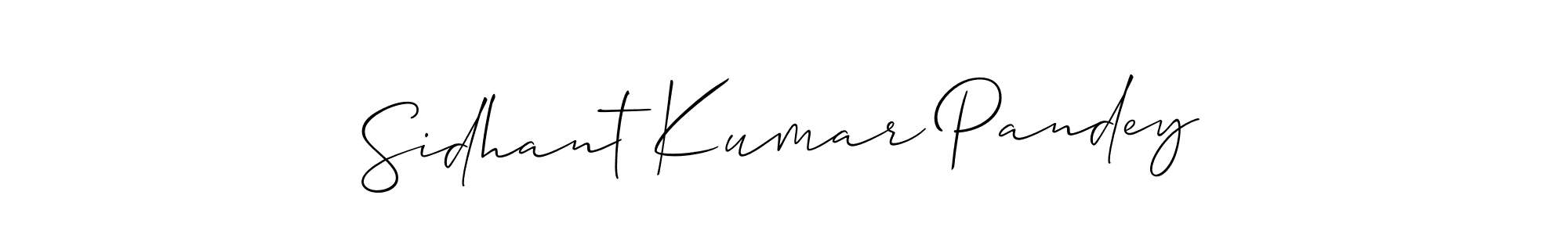 Also we have Sidhant Kumar Pandey name is the best signature style. Create professional handwritten signature collection using Allison_Script autograph style. Sidhant Kumar Pandey signature style 2 images and pictures png