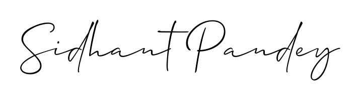Download transparent PNG signature for name Sidhant Pandey styled with Allison_Script font. Ready to paste directly into PDF and Word agreements. Sidhant Pandey signature style 2 images and pictures png