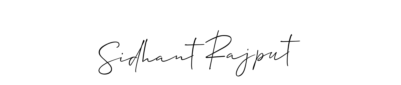 How to make Sidhant Rajput name signature. Use Allison_Script style for creating short signs online. This is the latest handwritten sign. Sidhant Rajput signature style 2 images and pictures png