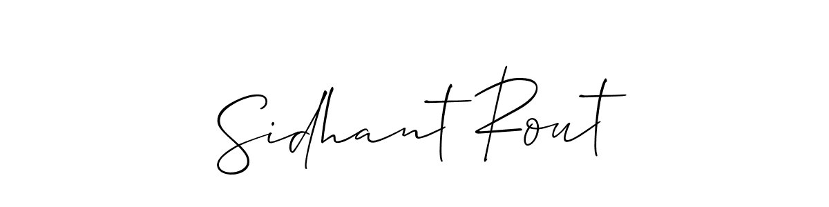 Sidhant Rout stylish signature style. Best Handwritten Sign (Allison_Script) for my name. Handwritten Signature Collection Ideas for my name Sidhant Rout. Sidhant Rout signature style 2 images and pictures png