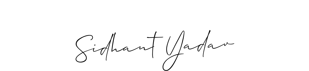 Sidhant Yadav stylish signature style. Best Handwritten Sign (Allison_Script) for my name. Handwritten Signature Collection Ideas for my name Sidhant Yadav. Sidhant Yadav signature style 2 images and pictures png