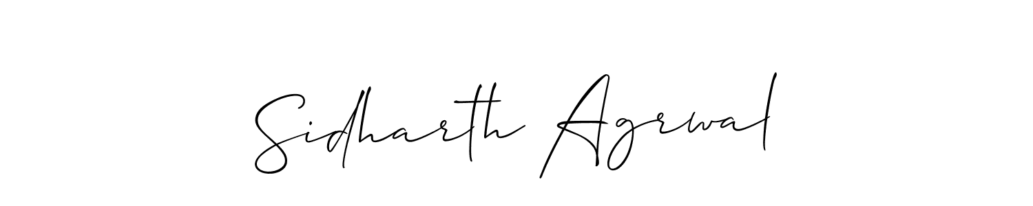 Allison_Script is a professional signature style that is perfect for those who want to add a touch of class to their signature. It is also a great choice for those who want to make their signature more unique. Get Sidharth Agrwal name to fancy signature for free. Sidharth Agrwal signature style 2 images and pictures png