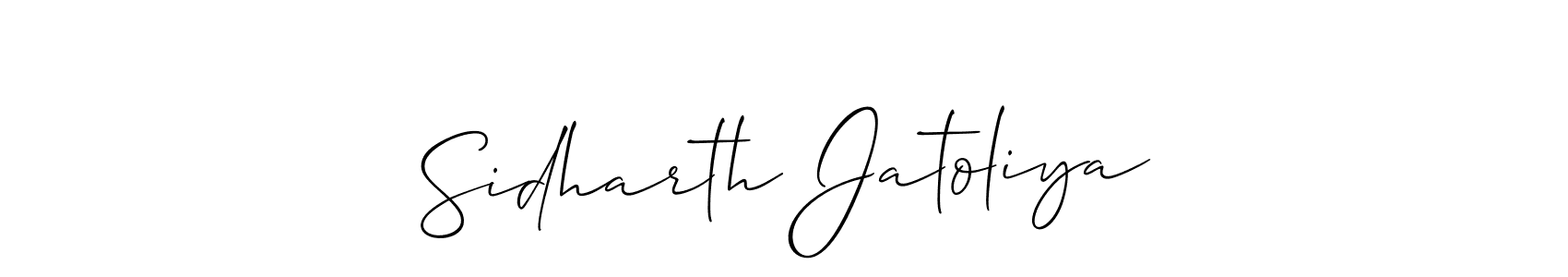 You can use this online signature creator to create a handwritten signature for the name Sidharth Jatoliya. This is the best online autograph maker. Sidharth Jatoliya signature style 2 images and pictures png