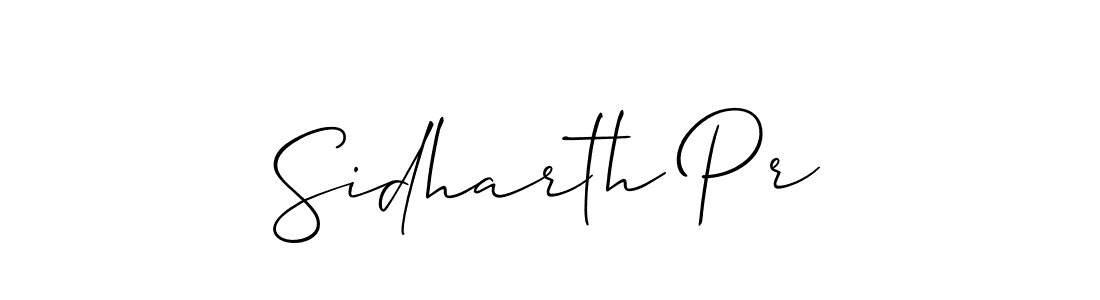 Also You can easily find your signature by using the search form. We will create Sidharth Pr name handwritten signature images for you free of cost using Allison_Script sign style. Sidharth Pr signature style 2 images and pictures png