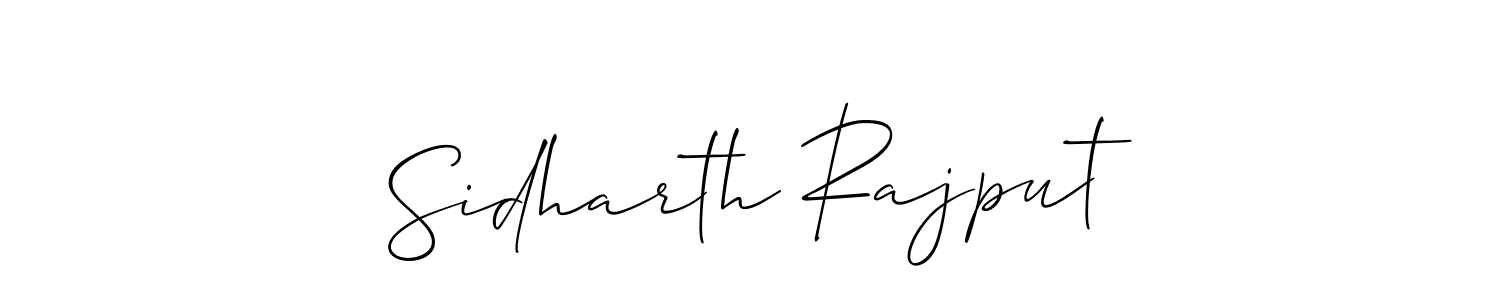 How to make Sidharth Rajput name signature. Use Allison_Script style for creating short signs online. This is the latest handwritten sign. Sidharth Rajput signature style 2 images and pictures png