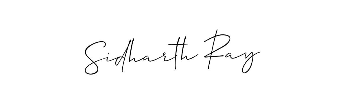 How to make Sidharth Ray signature? Allison_Script is a professional autograph style. Create handwritten signature for Sidharth Ray name. Sidharth Ray signature style 2 images and pictures png