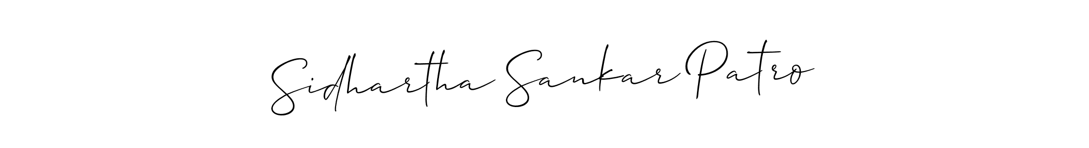 Use a signature maker to create a handwritten signature online. With this signature software, you can design (Allison_Script) your own signature for name Sidhartha Sankar Patro. Sidhartha Sankar Patro signature style 2 images and pictures png