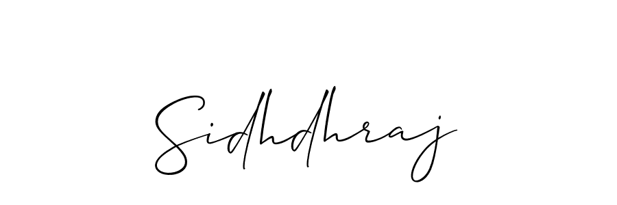 How to make Sidhdhraj signature? Allison_Script is a professional autograph style. Create handwritten signature for Sidhdhraj name. Sidhdhraj signature style 2 images and pictures png