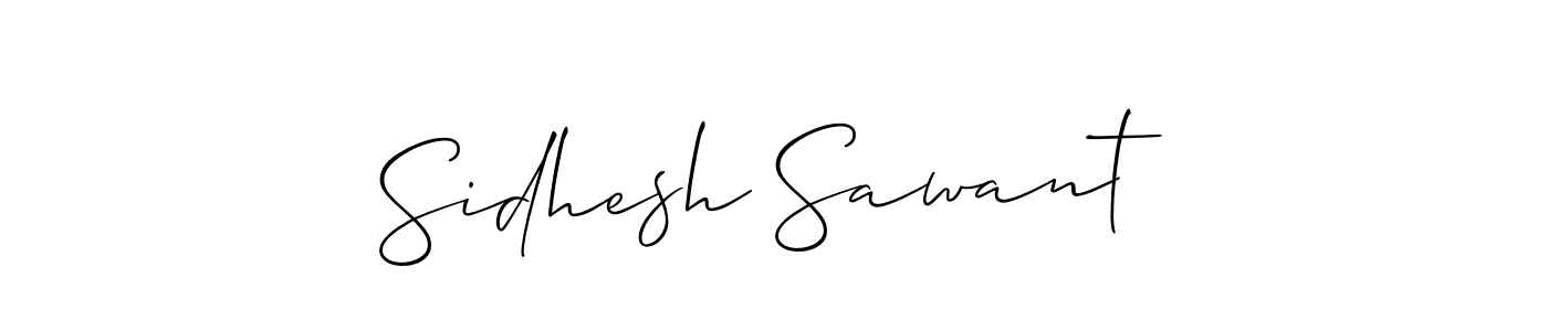 Design your own signature with our free online signature maker. With this signature software, you can create a handwritten (Allison_Script) signature for name Sidhesh Sawant. Sidhesh Sawant signature style 2 images and pictures png