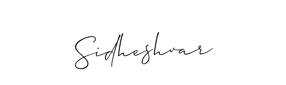 Make a beautiful signature design for name Sidheshvar. With this signature (Allison_Script) style, you can create a handwritten signature for free. Sidheshvar signature style 2 images and pictures png