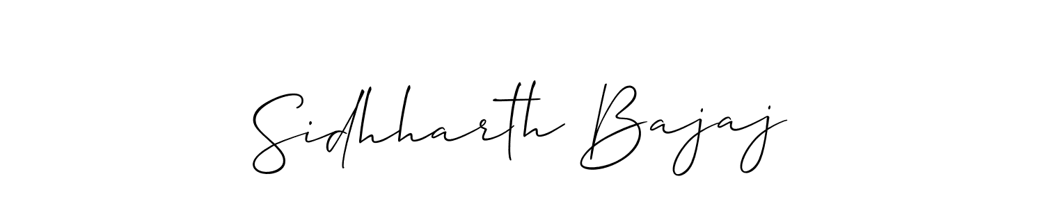 Make a beautiful signature design for name Sidhharth Bajaj. With this signature (Allison_Script) style, you can create a handwritten signature for free. Sidhharth Bajaj signature style 2 images and pictures png