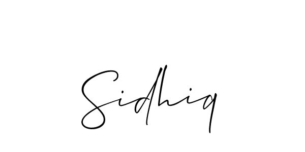 Best and Professional Signature Style for Sidhiq. Allison_Script Best Signature Style Collection. Sidhiq signature style 2 images and pictures png