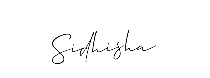 Make a beautiful signature design for name Sidhisha. With this signature (Allison_Script) style, you can create a handwritten signature for free. Sidhisha signature style 2 images and pictures png