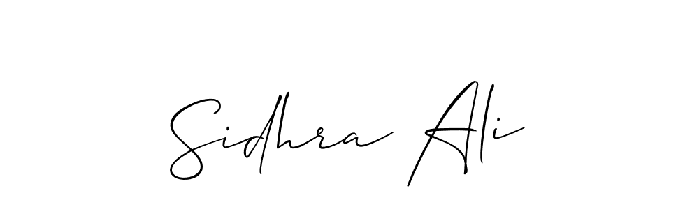 Sidhra Ali stylish signature style. Best Handwritten Sign (Allison_Script) for my name. Handwritten Signature Collection Ideas for my name Sidhra Ali. Sidhra Ali signature style 2 images and pictures png