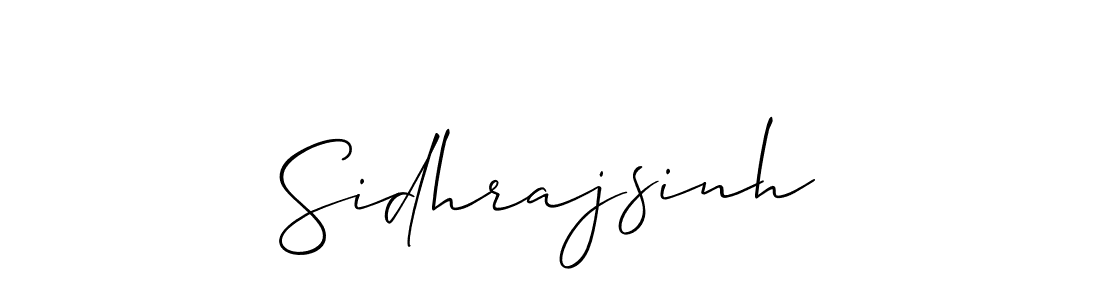Also we have Sidhrajsinh name is the best signature style. Create professional handwritten signature collection using Allison_Script autograph style. Sidhrajsinh signature style 2 images and pictures png