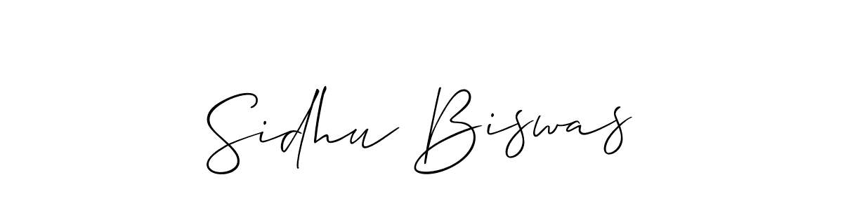 You should practise on your own different ways (Allison_Script) to write your name (Sidhu Biswas) in signature. don't let someone else do it for you. Sidhu Biswas signature style 2 images and pictures png