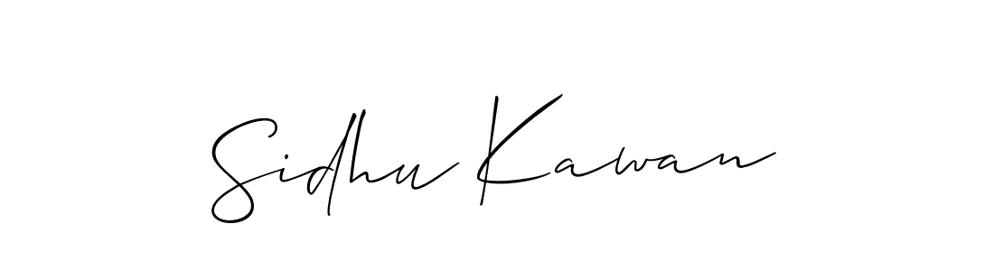 It looks lik you need a new signature style for name Sidhu Kawan. Design unique handwritten (Allison_Script) signature with our free signature maker in just a few clicks. Sidhu Kawan signature style 2 images and pictures png