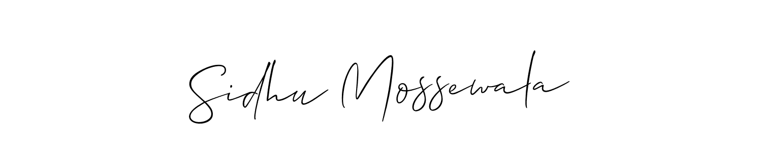 Also You can easily find your signature by using the search form. We will create Sidhu Mossewala name handwritten signature images for you free of cost using Allison_Script sign style. Sidhu Mossewala signature style 2 images and pictures png
