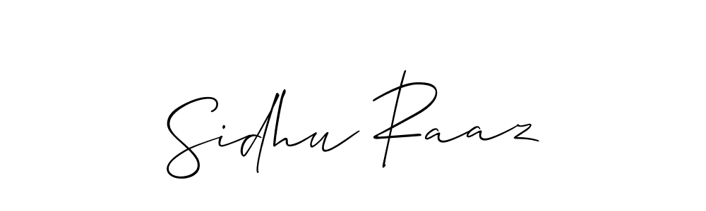 if you are searching for the best signature style for your name Sidhu Raaz. so please give up your signature search. here we have designed multiple signature styles  using Allison_Script. Sidhu Raaz signature style 2 images and pictures png