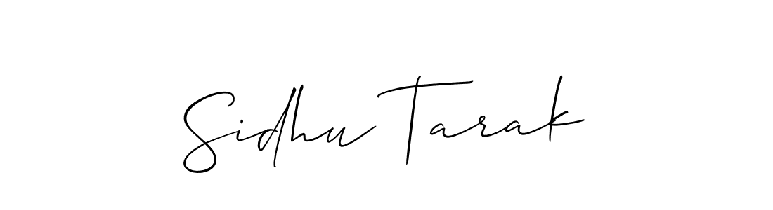 Make a beautiful signature design for name Sidhu Tarak. With this signature (Allison_Script) style, you can create a handwritten signature for free. Sidhu Tarak signature style 2 images and pictures png