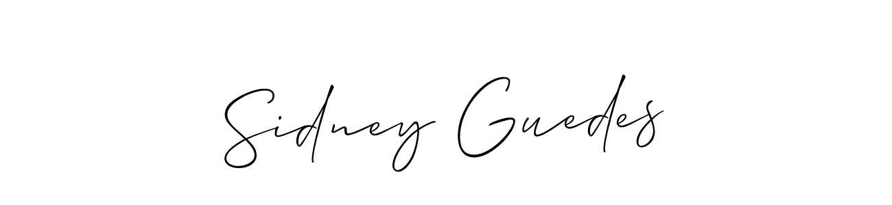 This is the best signature style for the Sidney Guedes name. Also you like these signature font (Allison_Script). Mix name signature. Sidney Guedes signature style 2 images and pictures png