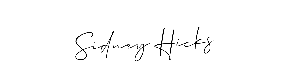 You can use this online signature creator to create a handwritten signature for the name Sidney Hicks. This is the best online autograph maker. Sidney Hicks signature style 2 images and pictures png