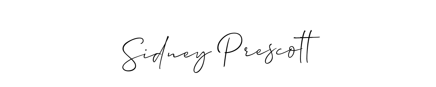 Design your own signature with our free online signature maker. With this signature software, you can create a handwritten (Allison_Script) signature for name Sidney Prescott. Sidney Prescott signature style 2 images and pictures png