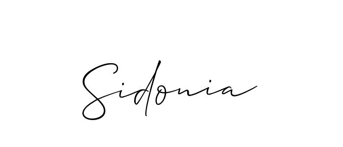 How to make Sidonia signature? Allison_Script is a professional autograph style. Create handwritten signature for Sidonia name. Sidonia signature style 2 images and pictures png