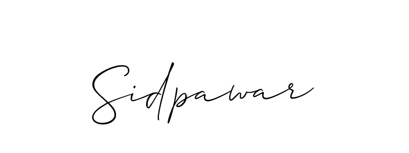 Allison_Script is a professional signature style that is perfect for those who want to add a touch of class to their signature. It is also a great choice for those who want to make their signature more unique. Get Sidpawar name to fancy signature for free. Sidpawar signature style 2 images and pictures png