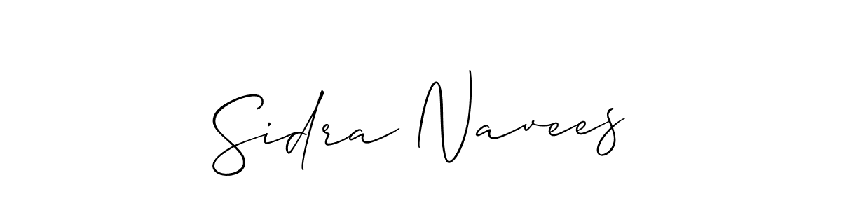 Sidra Navees stylish signature style. Best Handwritten Sign (Allison_Script) for my name. Handwritten Signature Collection Ideas for my name Sidra Navees. Sidra Navees signature style 2 images and pictures png