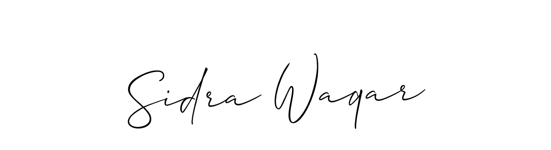 Sidra Waqar stylish signature style. Best Handwritten Sign (Allison_Script) for my name. Handwritten Signature Collection Ideas for my name Sidra Waqar. Sidra Waqar signature style 2 images and pictures png