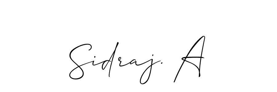 It looks lik you need a new signature style for name Sidraj. A. Design unique handwritten (Allison_Script) signature with our free signature maker in just a few clicks. Sidraj. A signature style 2 images and pictures png