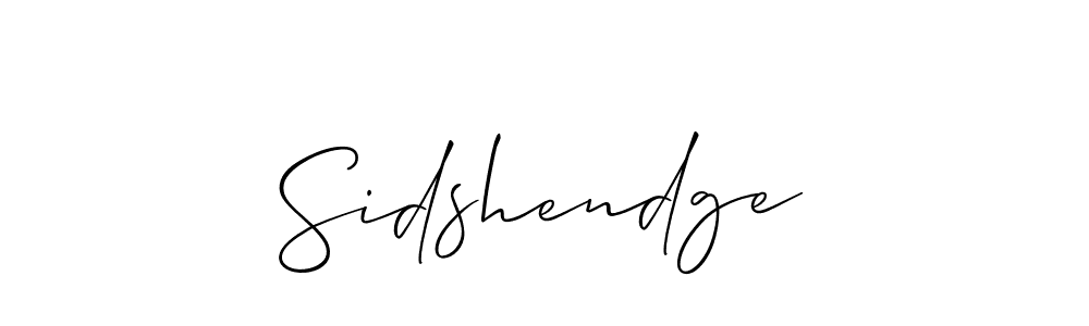 How to make Sidshendge signature? Allison_Script is a professional autograph style. Create handwritten signature for Sidshendge name. Sidshendge signature style 2 images and pictures png