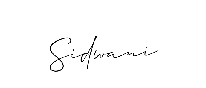 It looks lik you need a new signature style for name Sidwani. Design unique handwritten (Allison_Script) signature with our free signature maker in just a few clicks. Sidwani signature style 2 images and pictures png