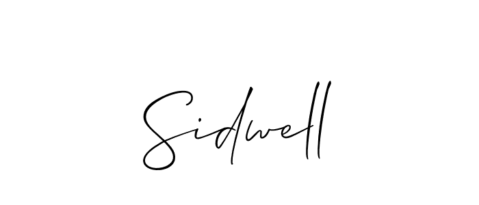 How to Draw Sidwell signature style? Allison_Script is a latest design signature styles for name Sidwell. Sidwell signature style 2 images and pictures png