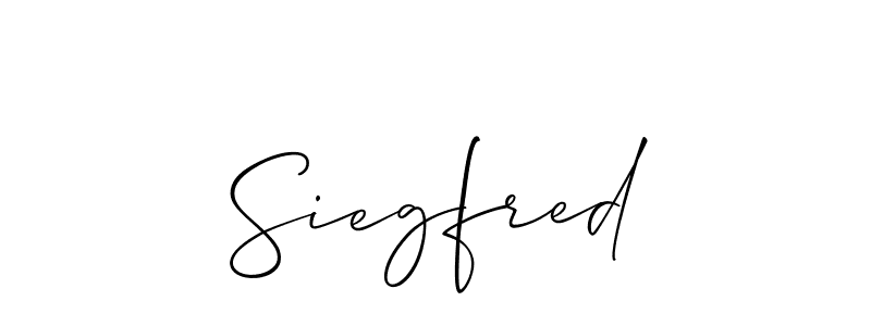 Also we have Siegfred name is the best signature style. Create professional handwritten signature collection using Allison_Script autograph style. Siegfred signature style 2 images and pictures png