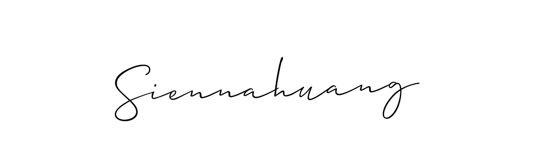 How to Draw Siennahuang signature style? Allison_Script is a latest design signature styles for name Siennahuang. Siennahuang signature style 2 images and pictures png