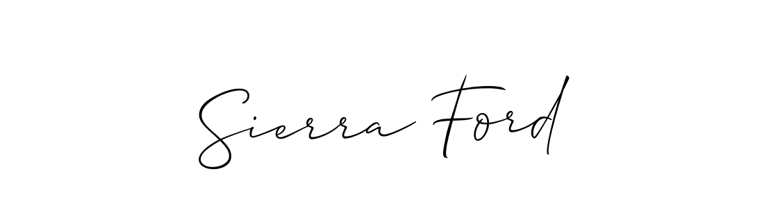 if you are searching for the best signature style for your name Sierra Ford. so please give up your signature search. here we have designed multiple signature styles  using Allison_Script. Sierra Ford signature style 2 images and pictures png