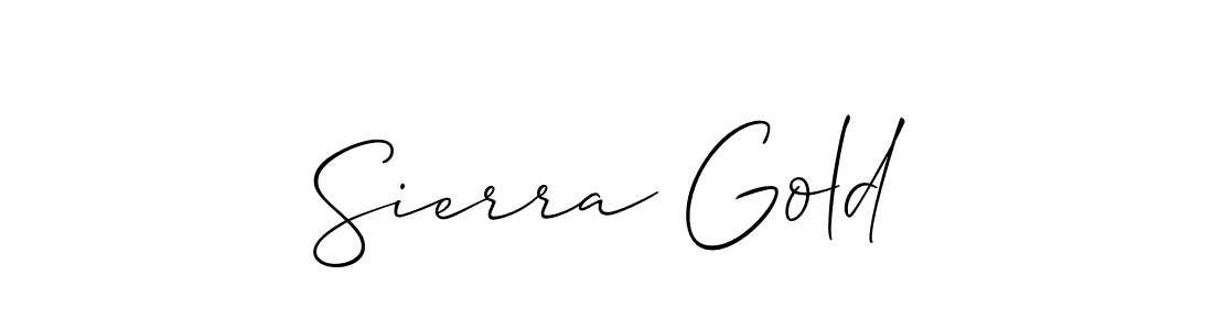 How to make Sierra Gold signature? Allison_Script is a professional autograph style. Create handwritten signature for Sierra Gold name. Sierra Gold signature style 2 images and pictures png