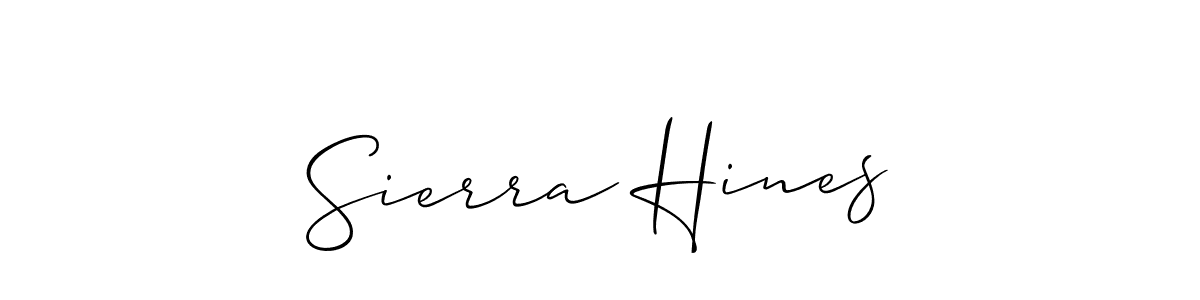 Similarly Allison_Script is the best handwritten signature design. Signature creator online .You can use it as an online autograph creator for name Sierra Hines. Sierra Hines signature style 2 images and pictures png