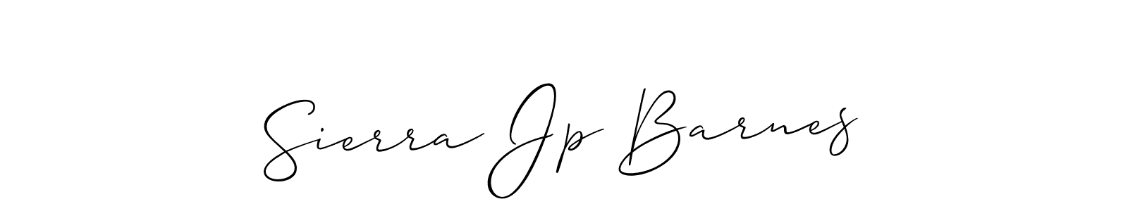 Similarly Allison_Script is the best handwritten signature design. Signature creator online .You can use it as an online autograph creator for name Sierra Jp Barnes. Sierra Jp Barnes signature style 2 images and pictures png