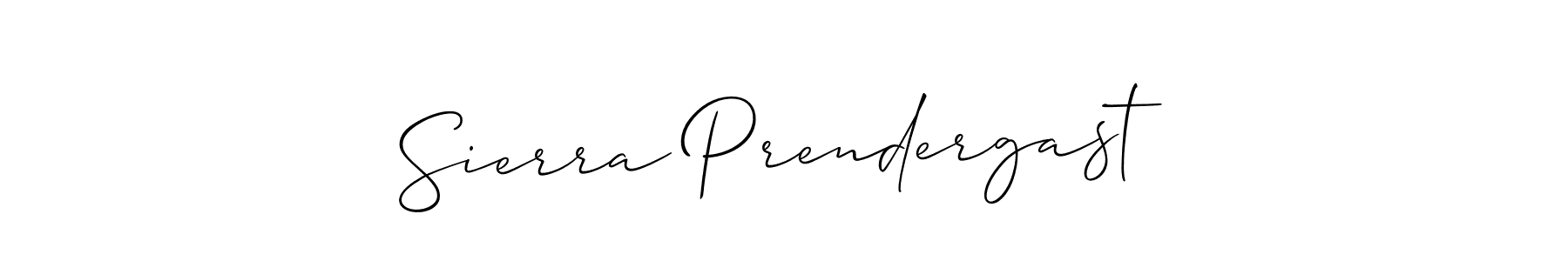 Allison_Script is a professional signature style that is perfect for those who want to add a touch of class to their signature. It is also a great choice for those who want to make their signature more unique. Get Sierra Prendergast name to fancy signature for free. Sierra Prendergast signature style 2 images and pictures png