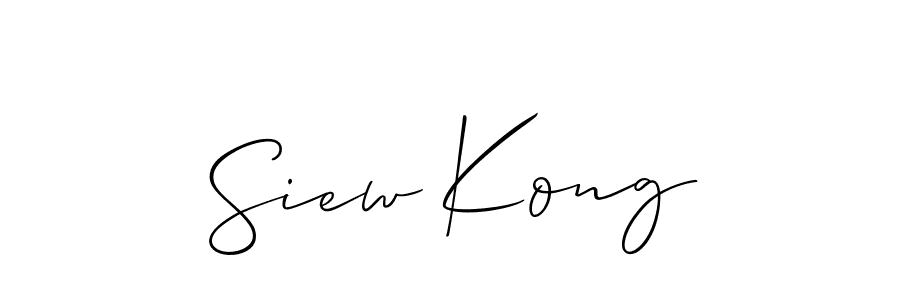 Make a beautiful signature design for name Siew Kong. Use this online signature maker to create a handwritten signature for free. Siew Kong signature style 2 images and pictures png