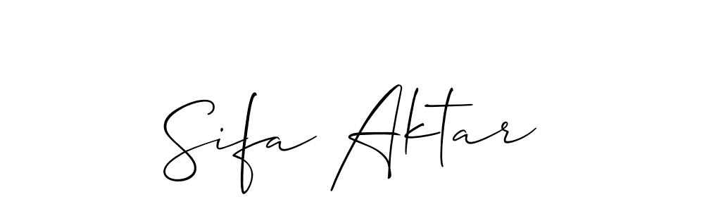 Once you've used our free online signature maker to create your best signature Allison_Script style, it's time to enjoy all of the benefits that Sifa Aktar name signing documents. Sifa Aktar signature style 2 images and pictures png