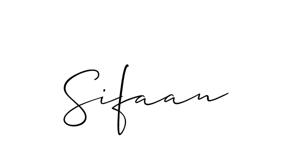 if you are searching for the best signature style for your name Sifaan. so please give up your signature search. here we have designed multiple signature styles  using Allison_Script. Sifaan signature style 2 images and pictures png