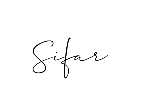 Make a beautiful signature design for name Sifar. With this signature (Allison_Script) style, you can create a handwritten signature for free. Sifar signature style 2 images and pictures png