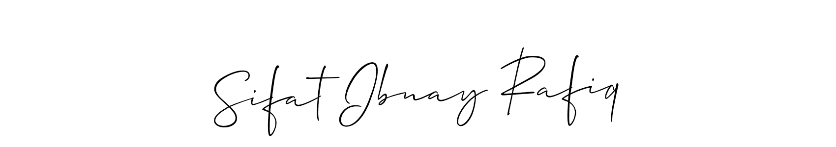 Sifat Ibnay Rafiq stylish signature style. Best Handwritten Sign (Allison_Script) for my name. Handwritten Signature Collection Ideas for my name Sifat Ibnay Rafiq. Sifat Ibnay Rafiq signature style 2 images and pictures png